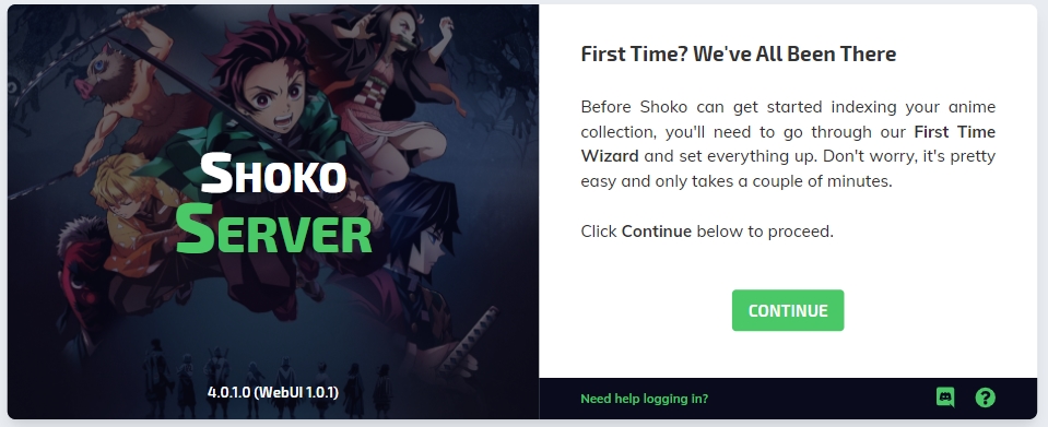 Shoko-Server-First-Run-Start