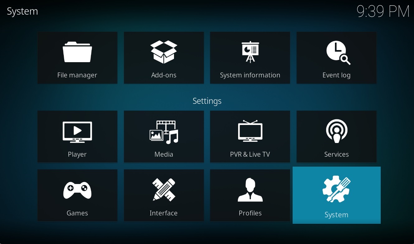 Kodi - System Settings